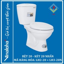 BÀN CẦU 2 KHỐI VINALOHA LH2-20+LH3-20N